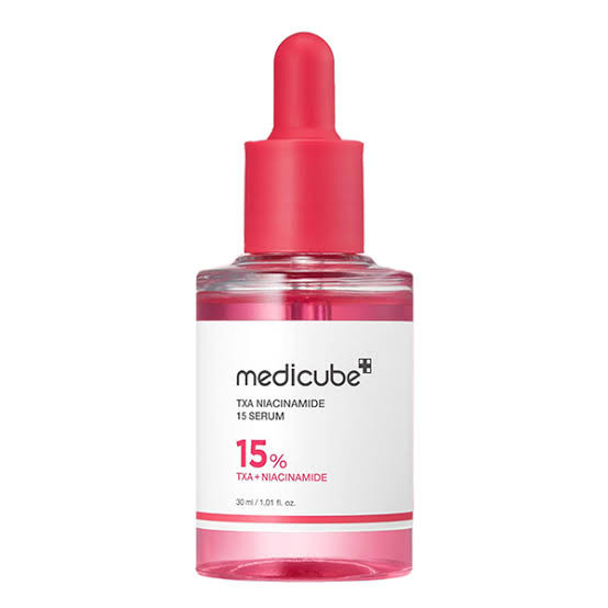 سرم روشن کننده پوست مدیکیوب مدل TXA + NIACINAMIDE 15% مناسب برای انواع پوست حجم 30 میلی لیتر